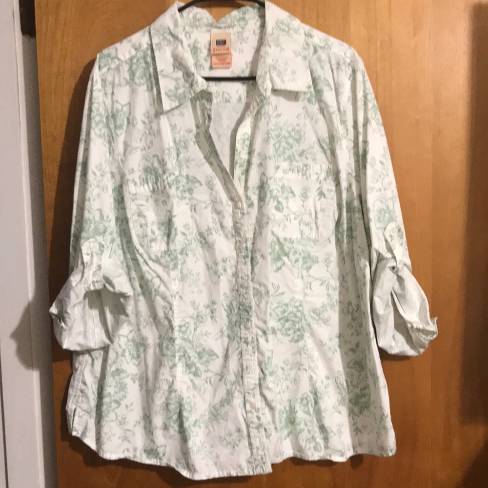 Adjustable Sleeve Stretch 3X blouse